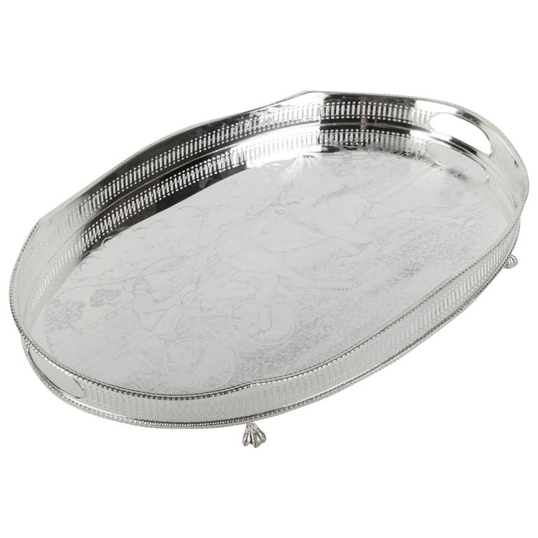 Vintage English Sheffield Silver Plated / Copper Footed Barware