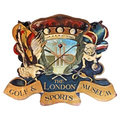 Vintage English Sign for "The London Golf & Sports Museum"