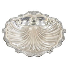 Bol anglais vintage en argent MFG 838 plaqué argent Clam Shell