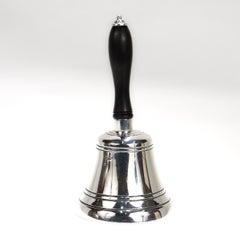 Vintage English Silver Plate Table Bell by Walker & Hall, 1962