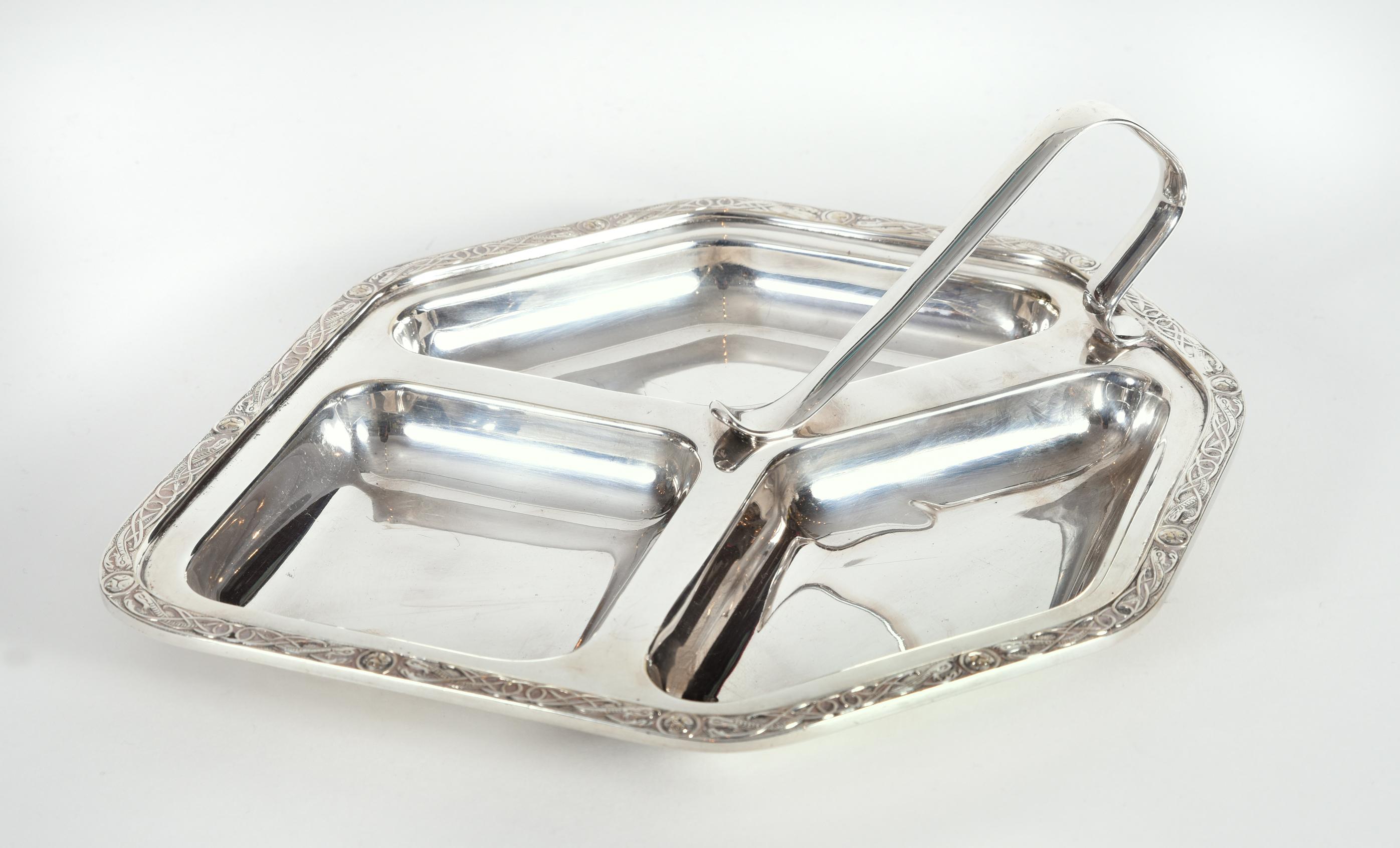 Vintage English Silver Plate Tableware Server 3