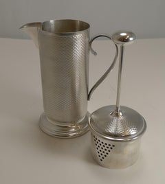 Vintage English Silver Plated Cocktail Mixer, circa 1930