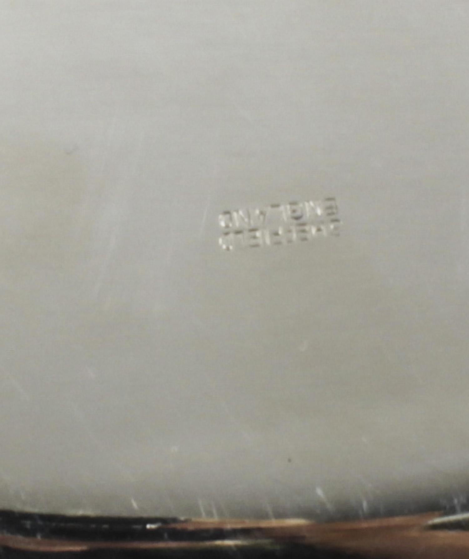 Vintage English Silver Plated Lazy Susan Serving Tray 20th C 8