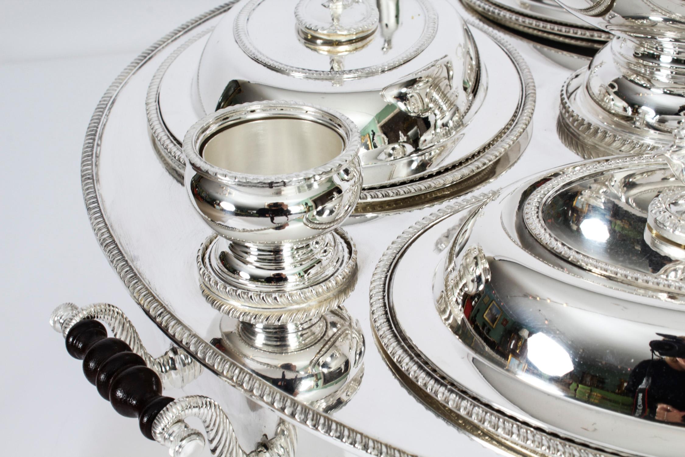 vintage silver plated lazy susan