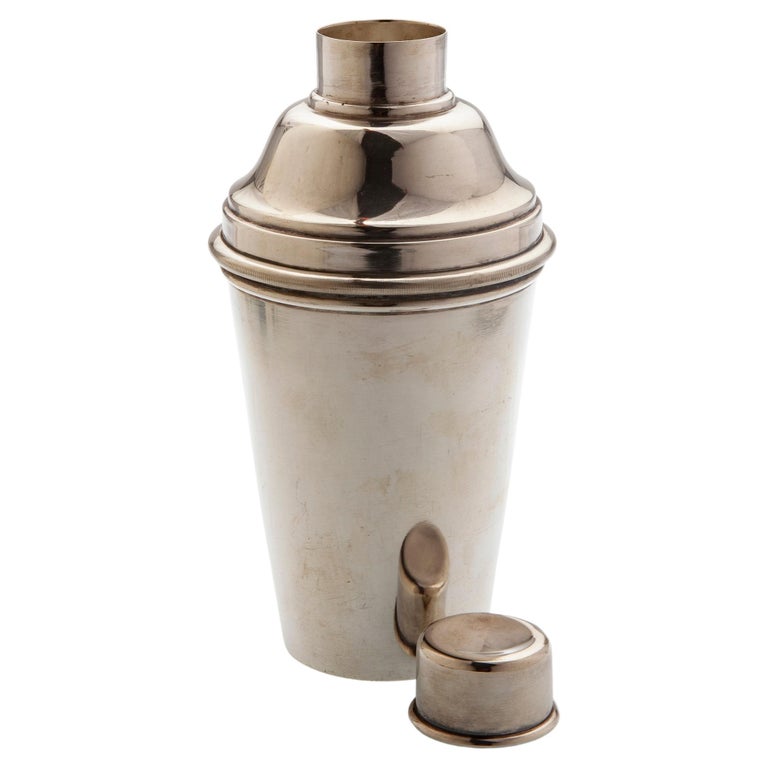 Vintage English Silver plated Martini Shaker For Sale at 1stDibs