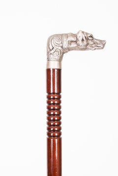 Vintage English Silver Walking Stick Cane William Comyns & Sons 2007