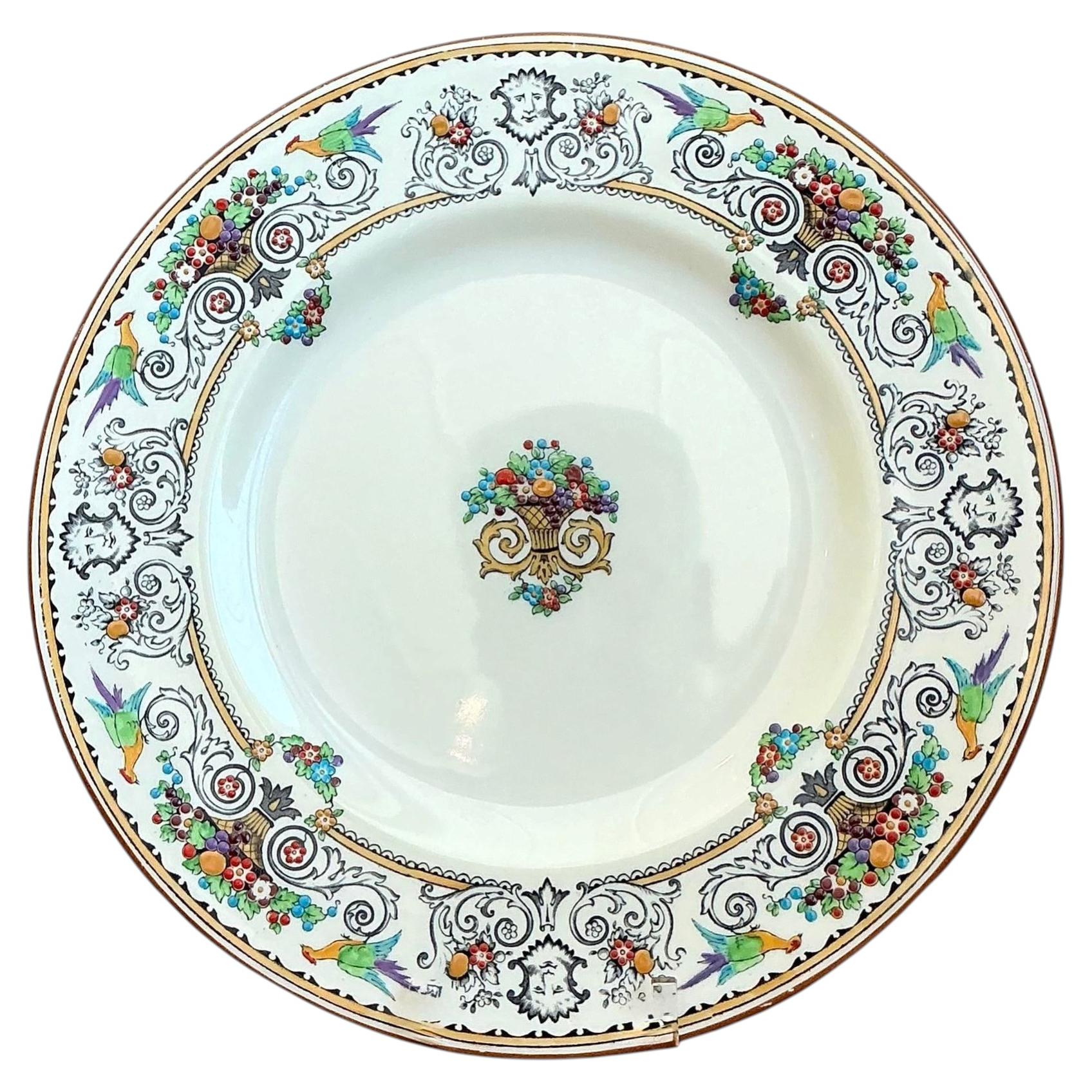 Porcelaine vintage en Staffordshire "Renaissance" - Ensemble de 5 pièces