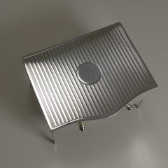 Caja inglesa vintage para joyas y anillos de plata de ley en forma de cómoda