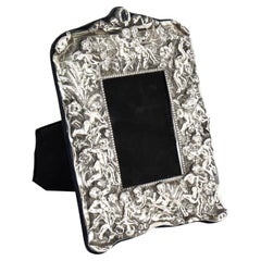 Vintage English Sterling Silver Photo Frame Neil Lasher Silverware 1995 20th C