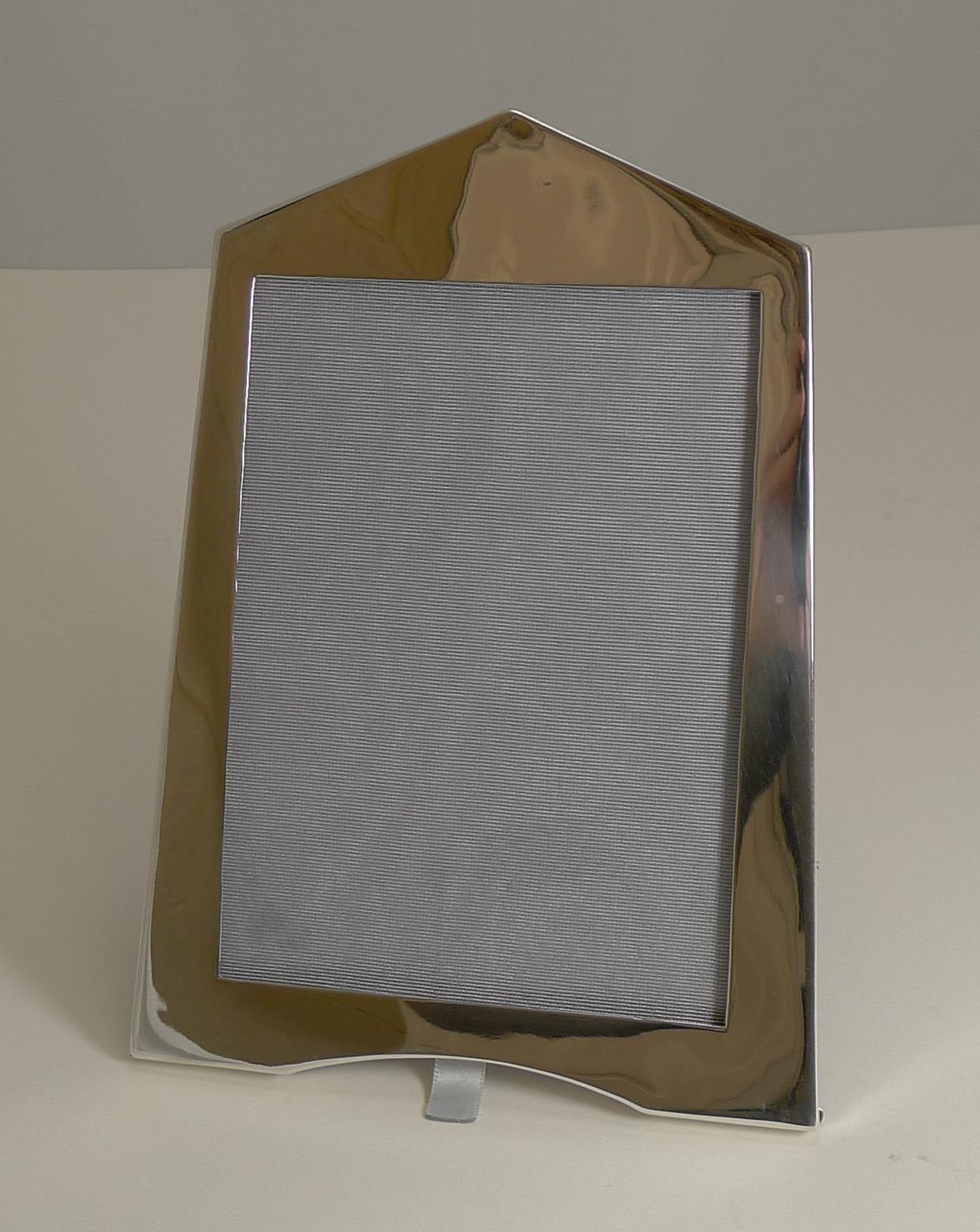 Vintage English Sterling Silver Photograph / Picture Frame, Art Deco, 1921 1