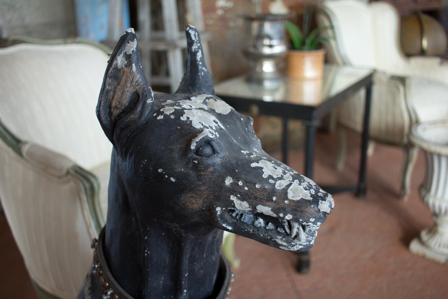 British Vintage English Stone Dog