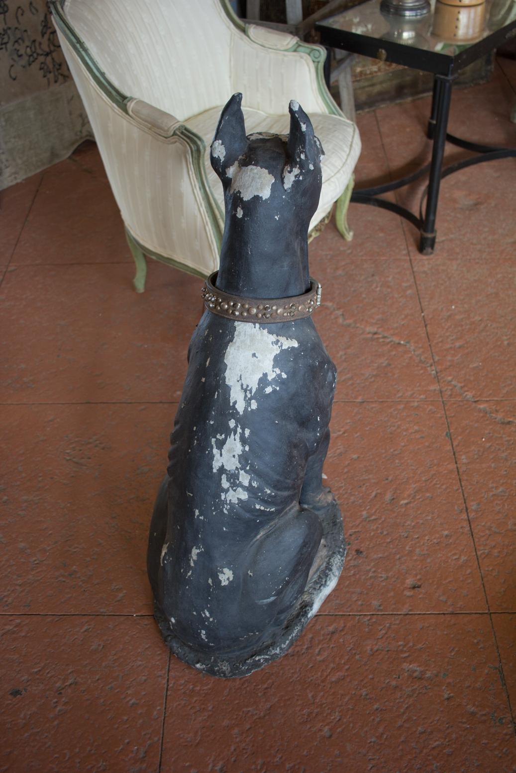 Vintage English Stone Dog 3