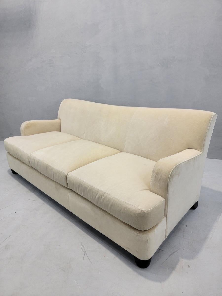 Vintage English Style Sofa by Barbara Barry Oval Collections For Henredon For Sale 5