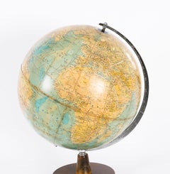 Vintage English Terrestrial Library Globe Philips 20. Jahrhundert