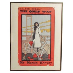 Vintage English Theater Poster by John Hassall for David Allen & Sons