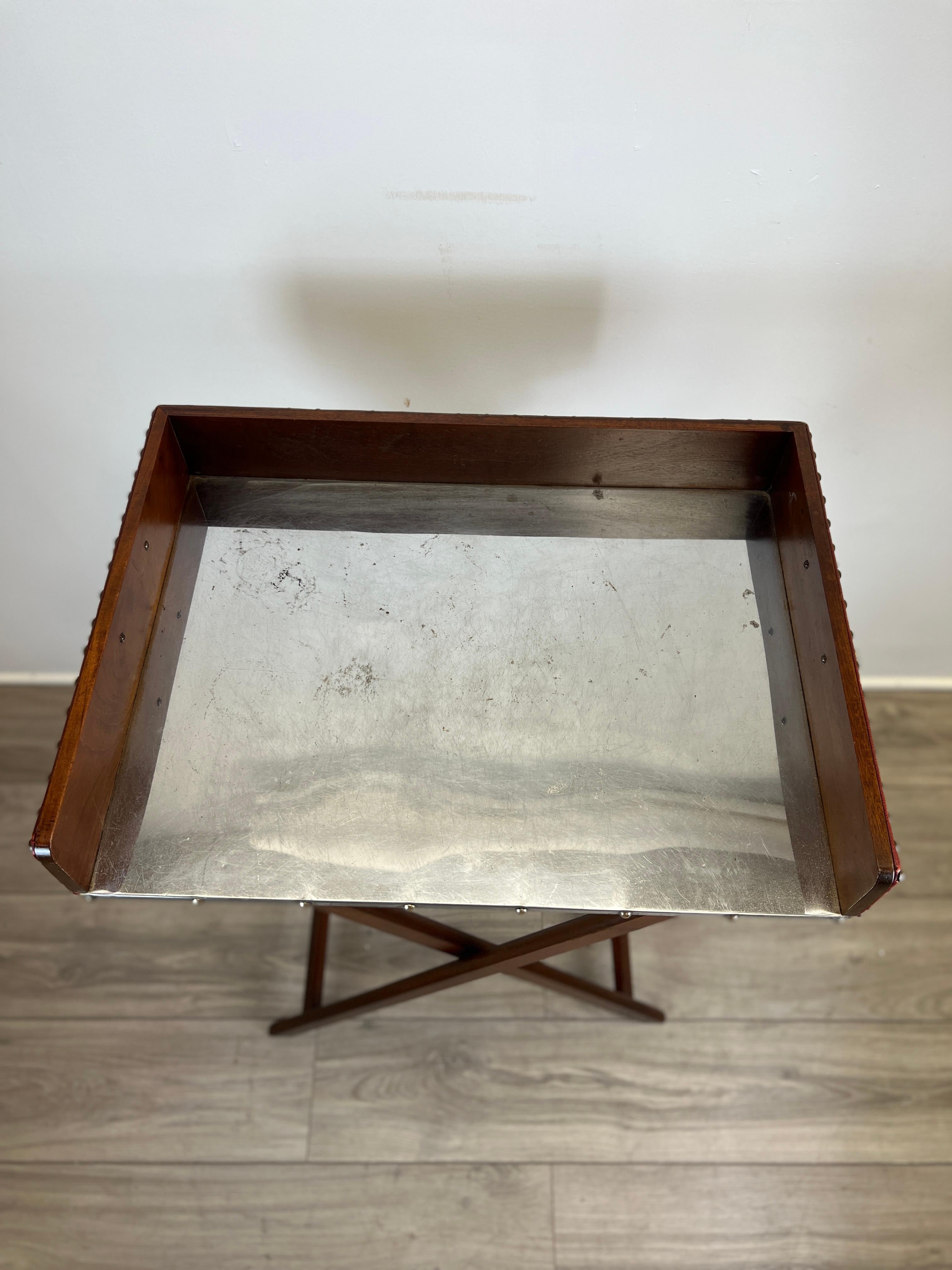 Vintage English Tray Table on Stand  4