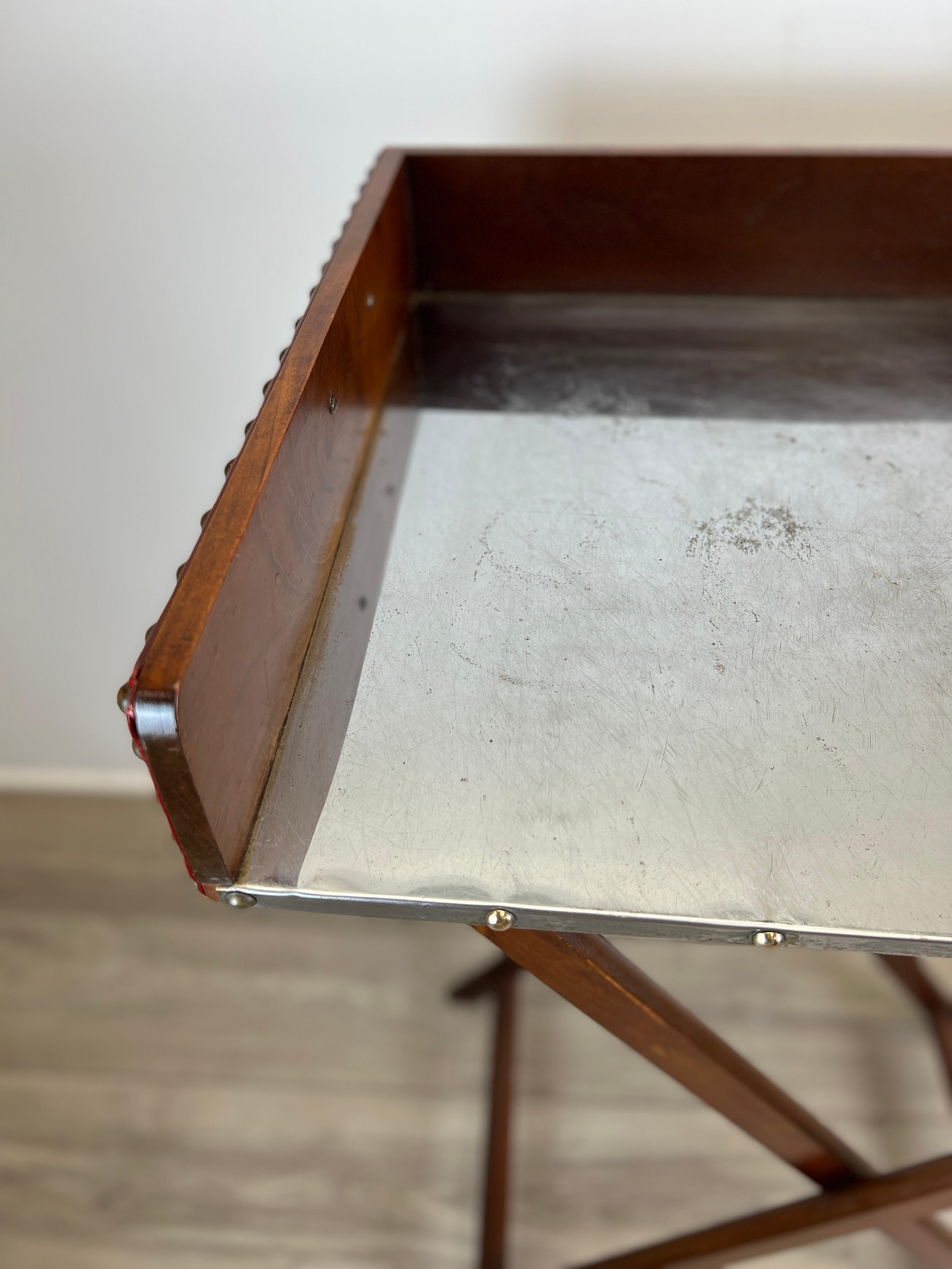 Vintage English Tray Table on Stand  5