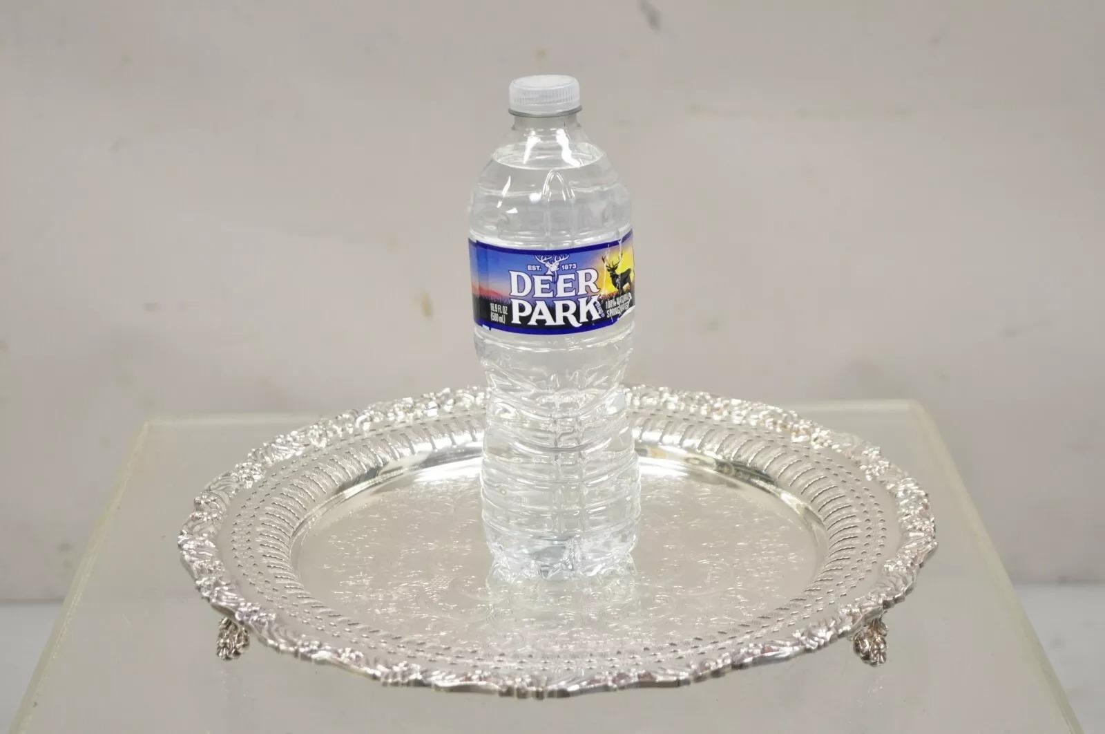 Bandeja redonda reticulada inglesa victoriana perforada de 12,5 pulg. en venta 3