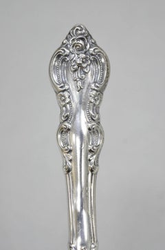 Vintage English Victorian Silver Plated Rose Flower Table Butler Crumb Catcher