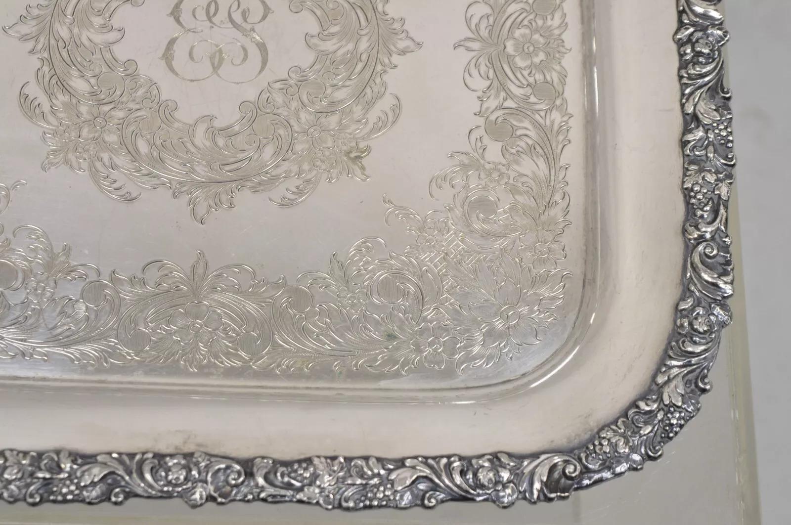 Vintage Inglés Victoriano Plateado 15