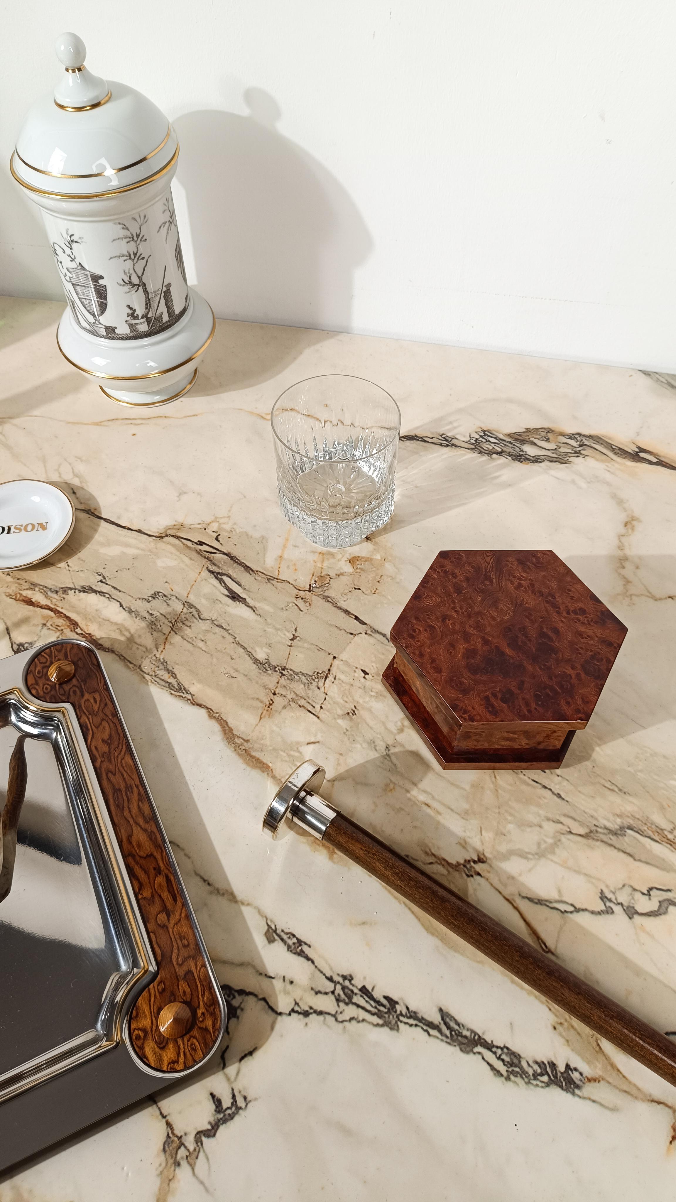 Inglese Bastone da passeggio inglese d'epoca con manico placcato in argento raffigurante un tiratore d'argilla in vendita