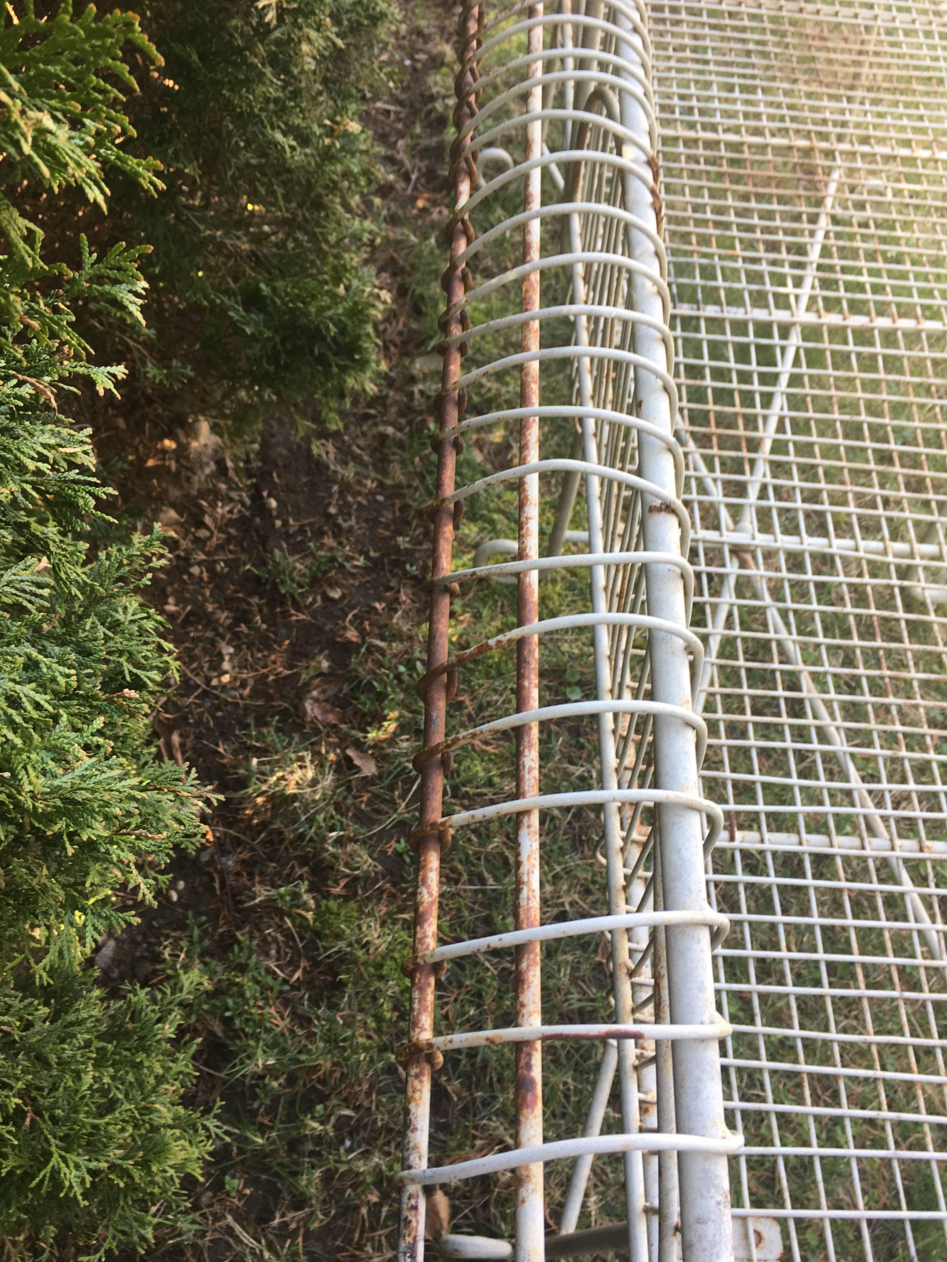 Vintage English Wirework Garden Bench 4