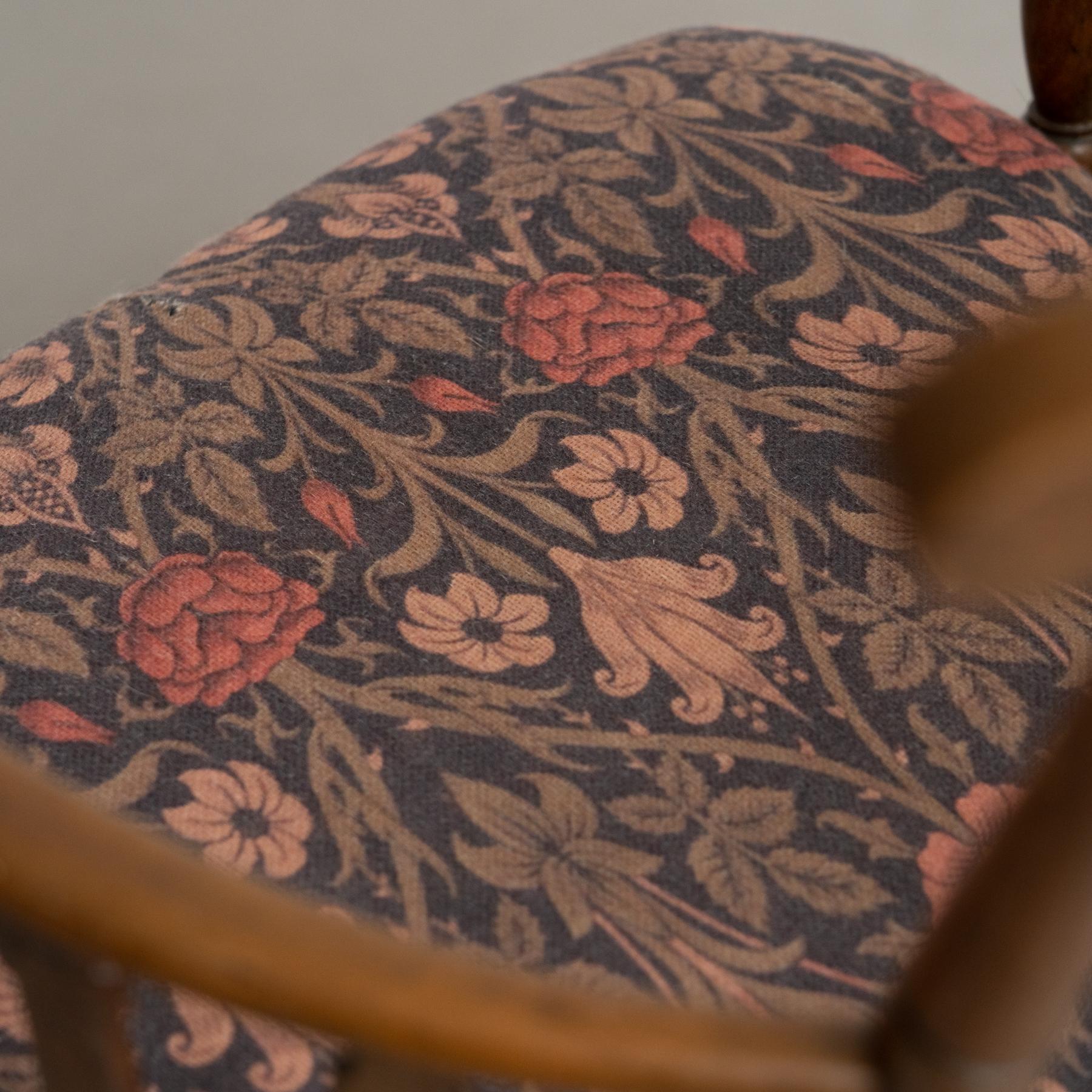Vintage English Wood Armchair, Circa 1950 For Sale 9