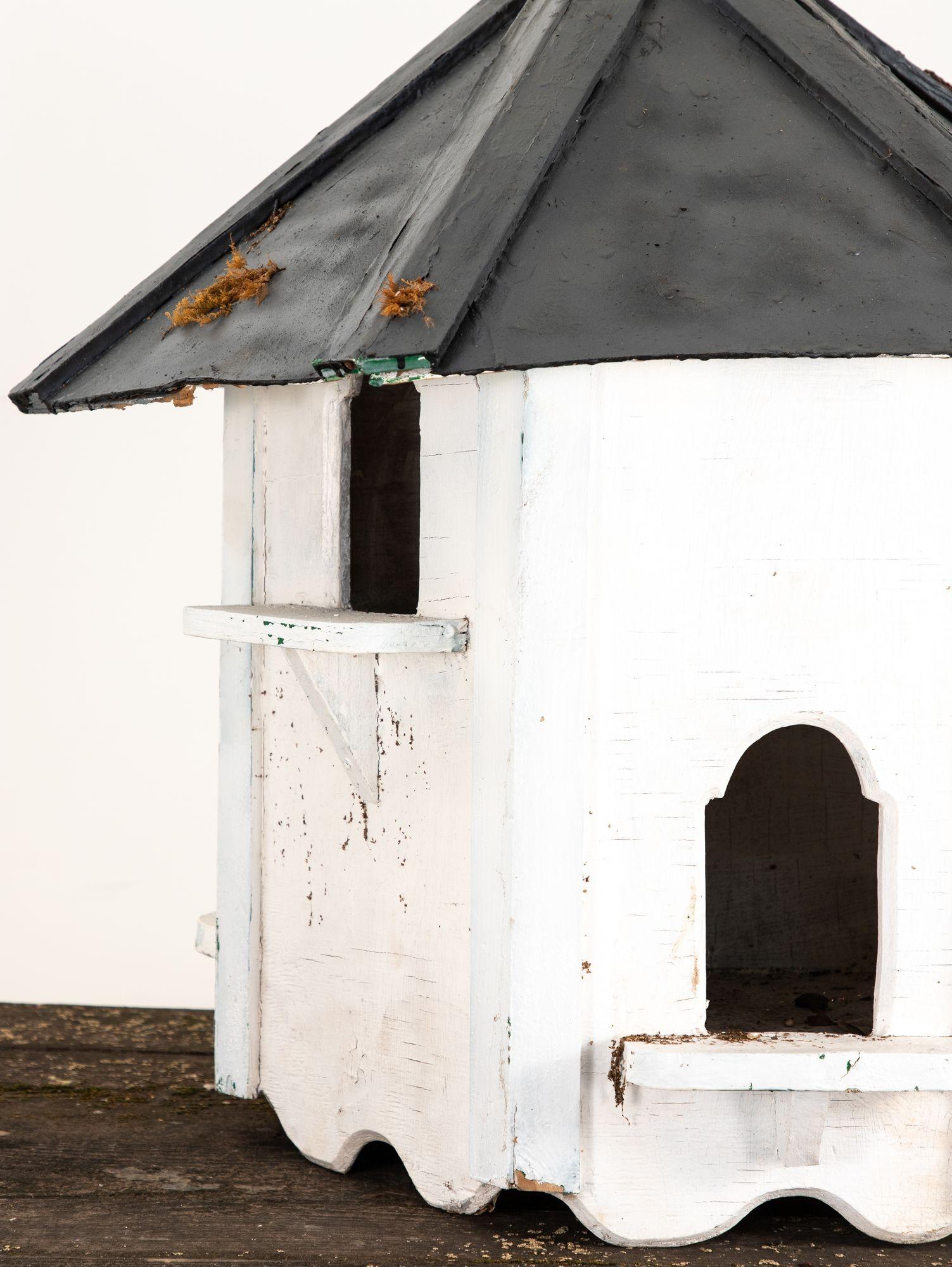 Contemporary Vintage English Wood Dovecote or Birdhouse