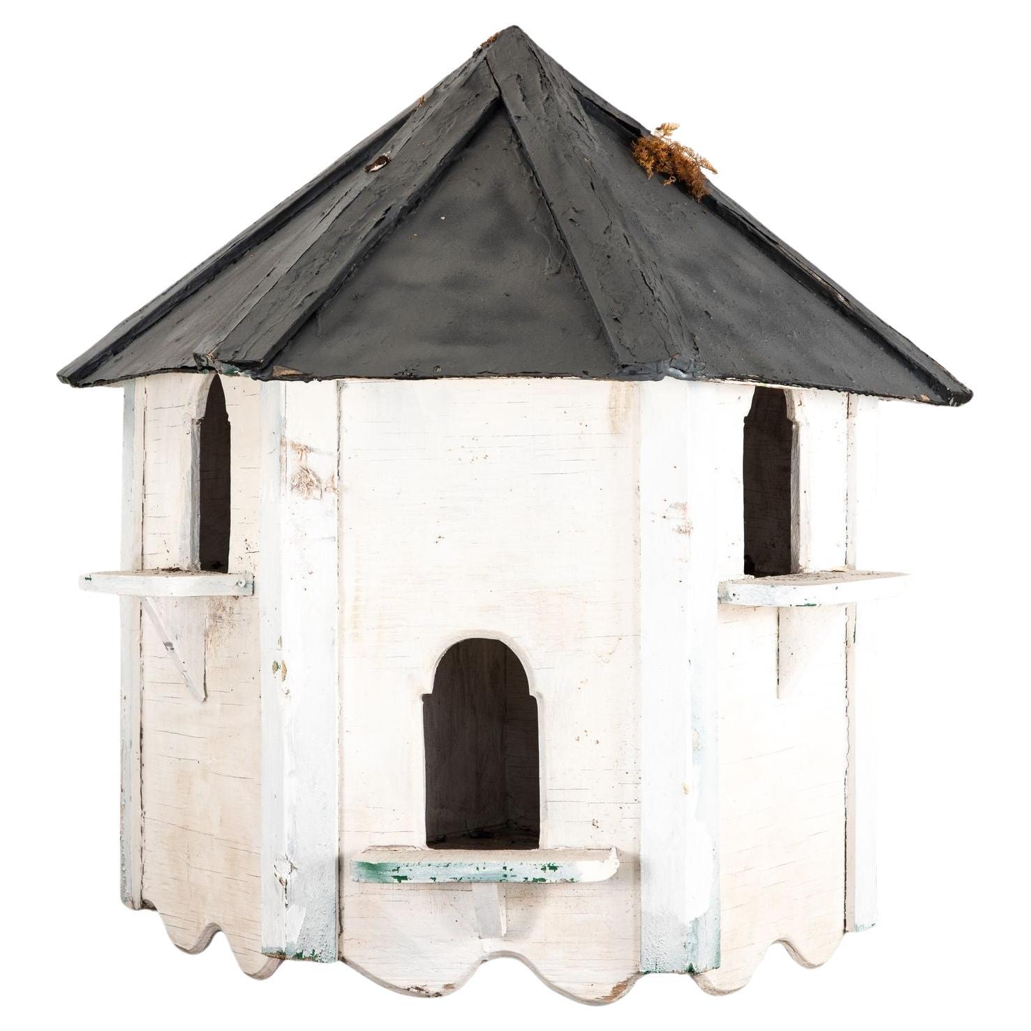 Vintage English Wood Dovecote or Birdhouse For Sale