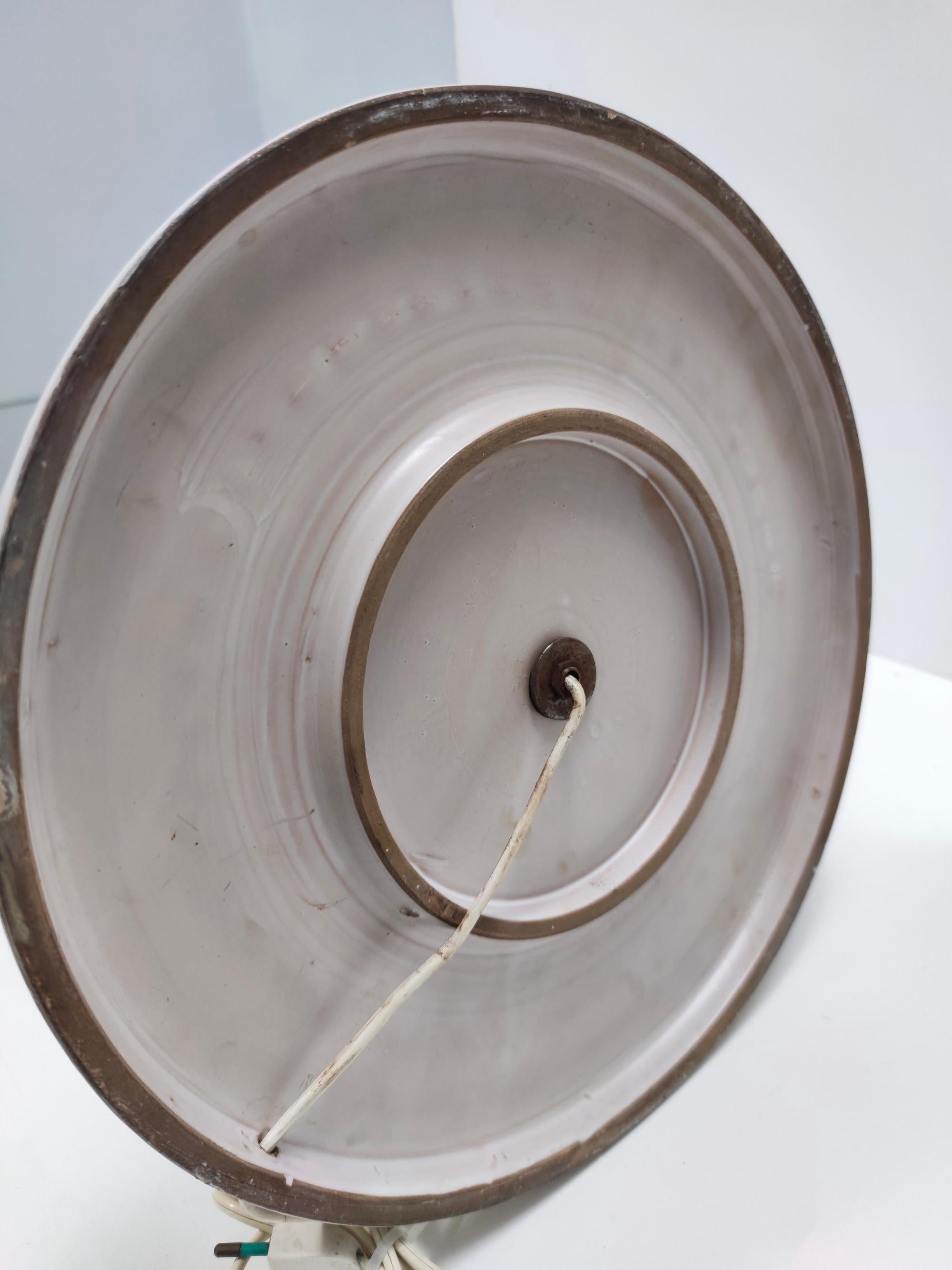 Lampe de Table Vintage en Céramique Gravée 