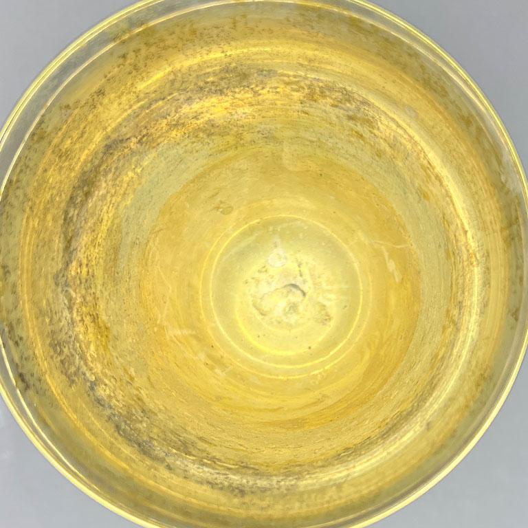Américain Vieille coupe de trophée ou gobelet à vin en métal gravé, début du 20e siècle en vente