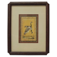 Vintage Engraving of Cranes Stamped Oriental Birds by Winsor Art