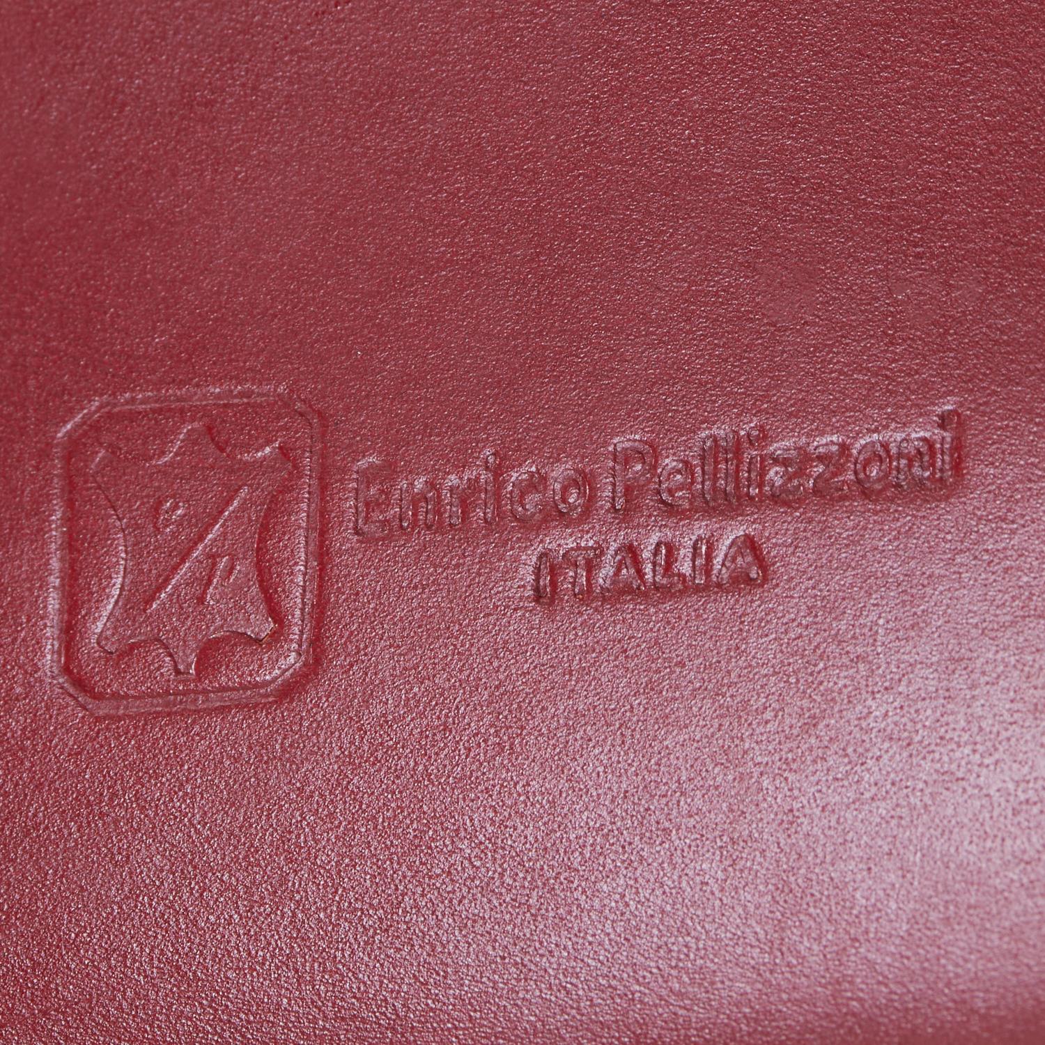 Tissu Enrico Pellizzoni - Vintage  Paire de chaises d'appoint 'Pasqualina' en cuir en vente