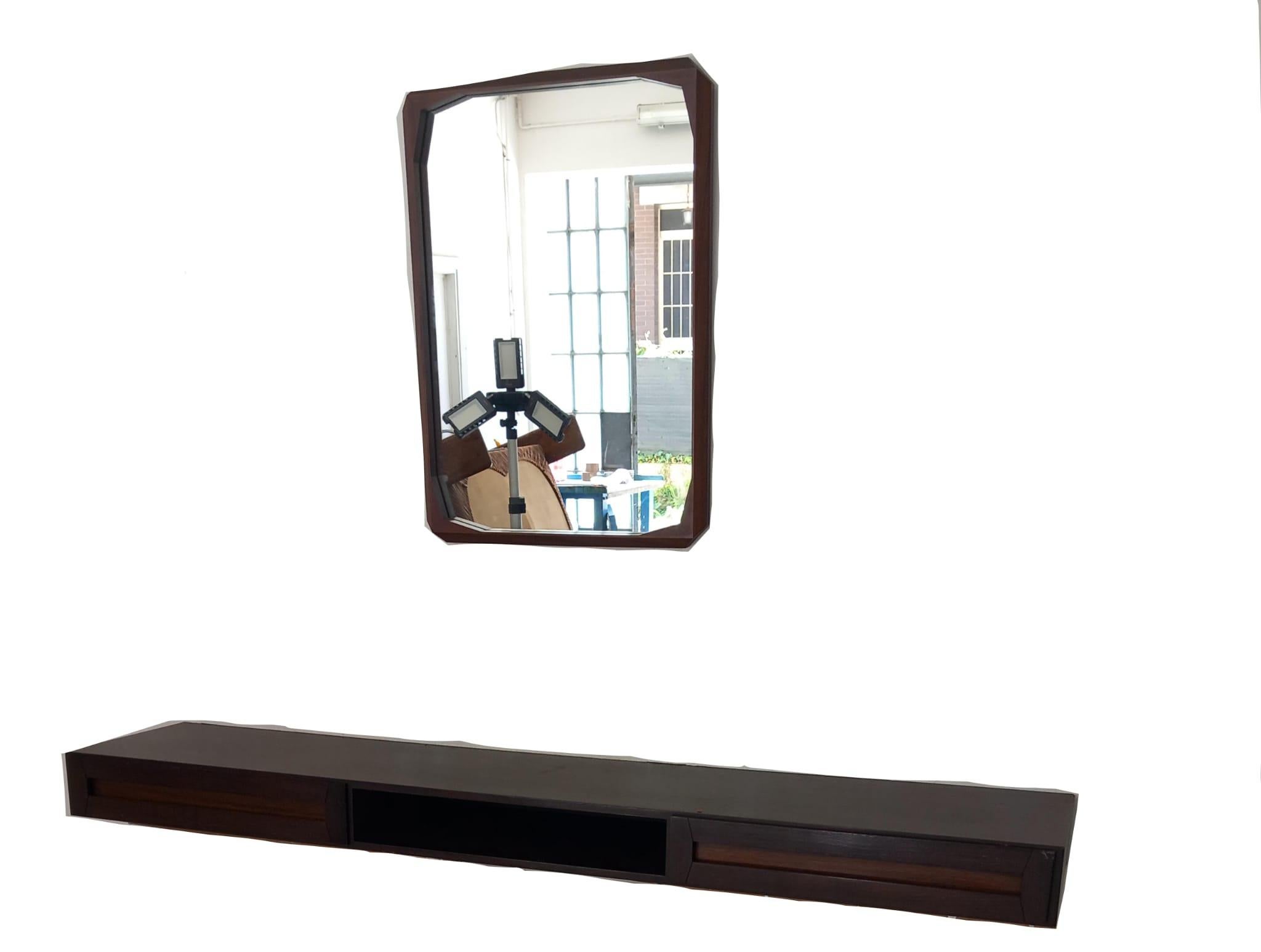 Vintage Entryway Set – Wall Console & Mirror , 1960s en venta 1