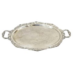 Vassoio ovale da bar vintage EPCA Bristol Silver di Poole 73 16, placcato argento