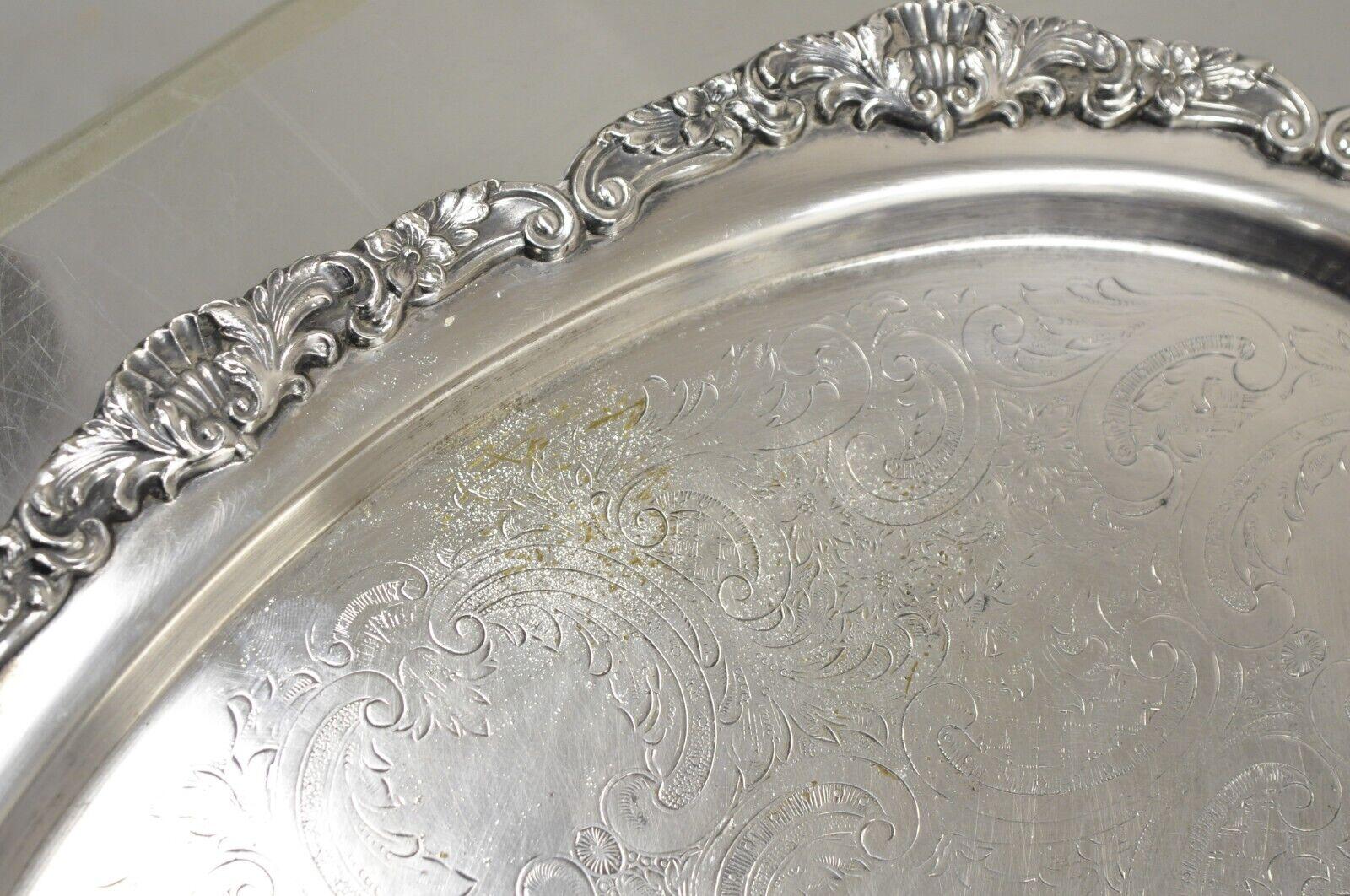Regency Vintage Epca Bristol Silverplate by Poole Silver Plated Oval Platter Tray
