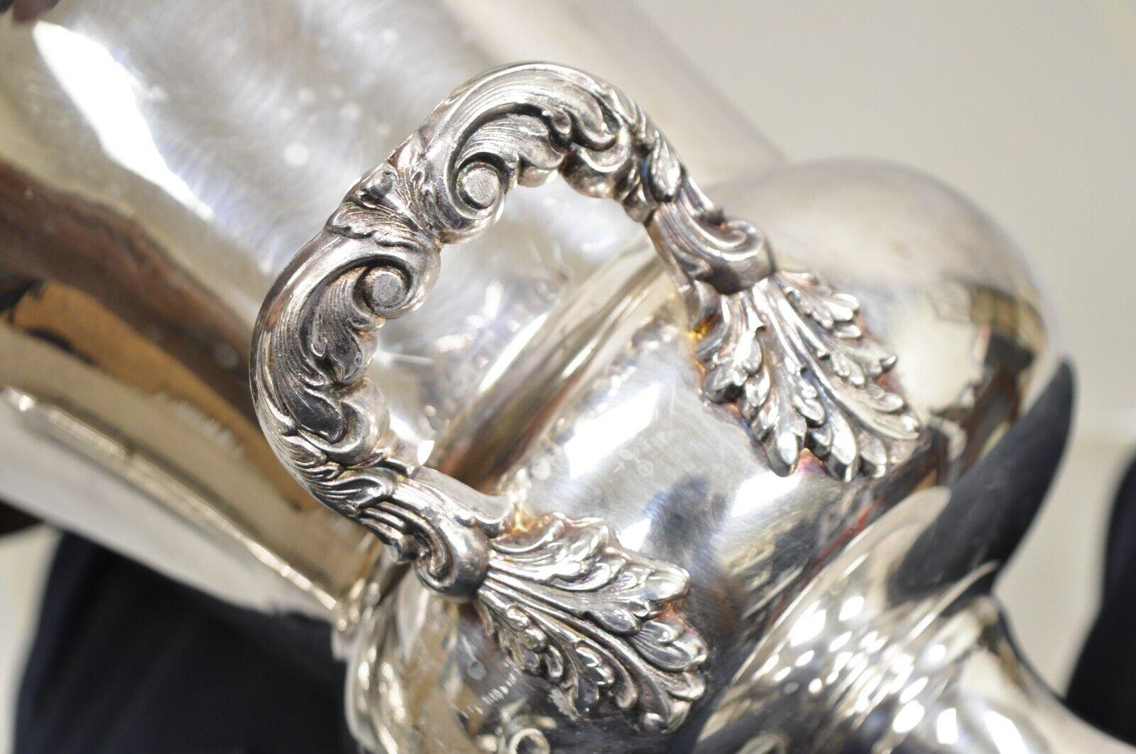 Cubitera Vintage EPCA Silverplate by Poole 423 Trophy Cup Champagne Chiller en venta 4