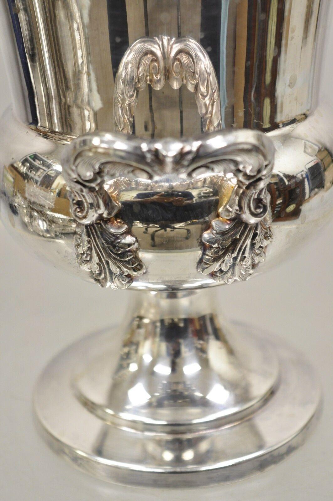 Vintage EPCA Silverplate by Poole 423 Trophy Cup Champagne Chiller Ice Bucket For Sale 1