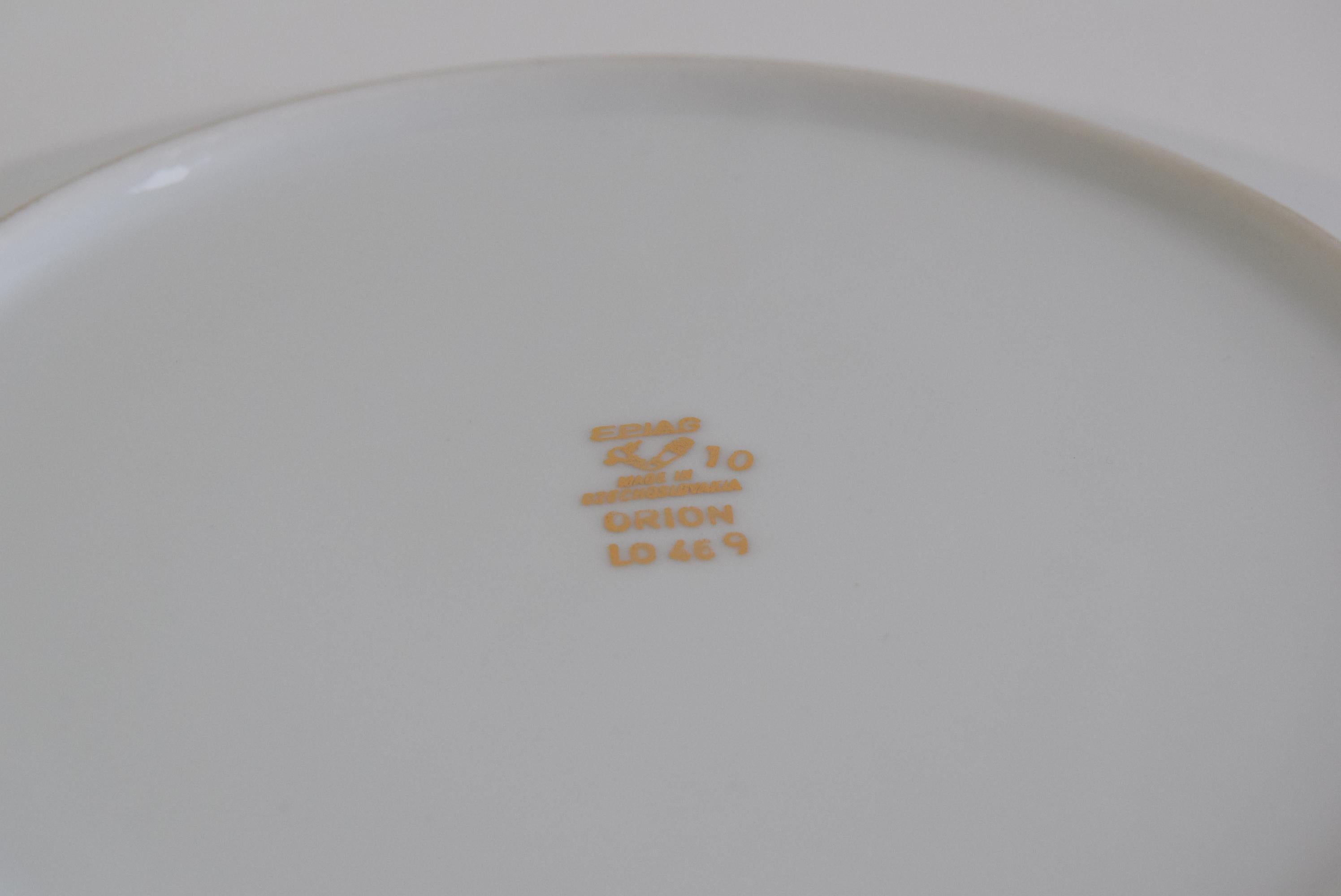 Mid-20th Century Vintage Epiag Orion Decorative Plate (Prague) motif For Sale