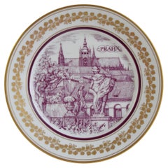 Vintage Epiag Orion Decorative Plate (Prague) motif