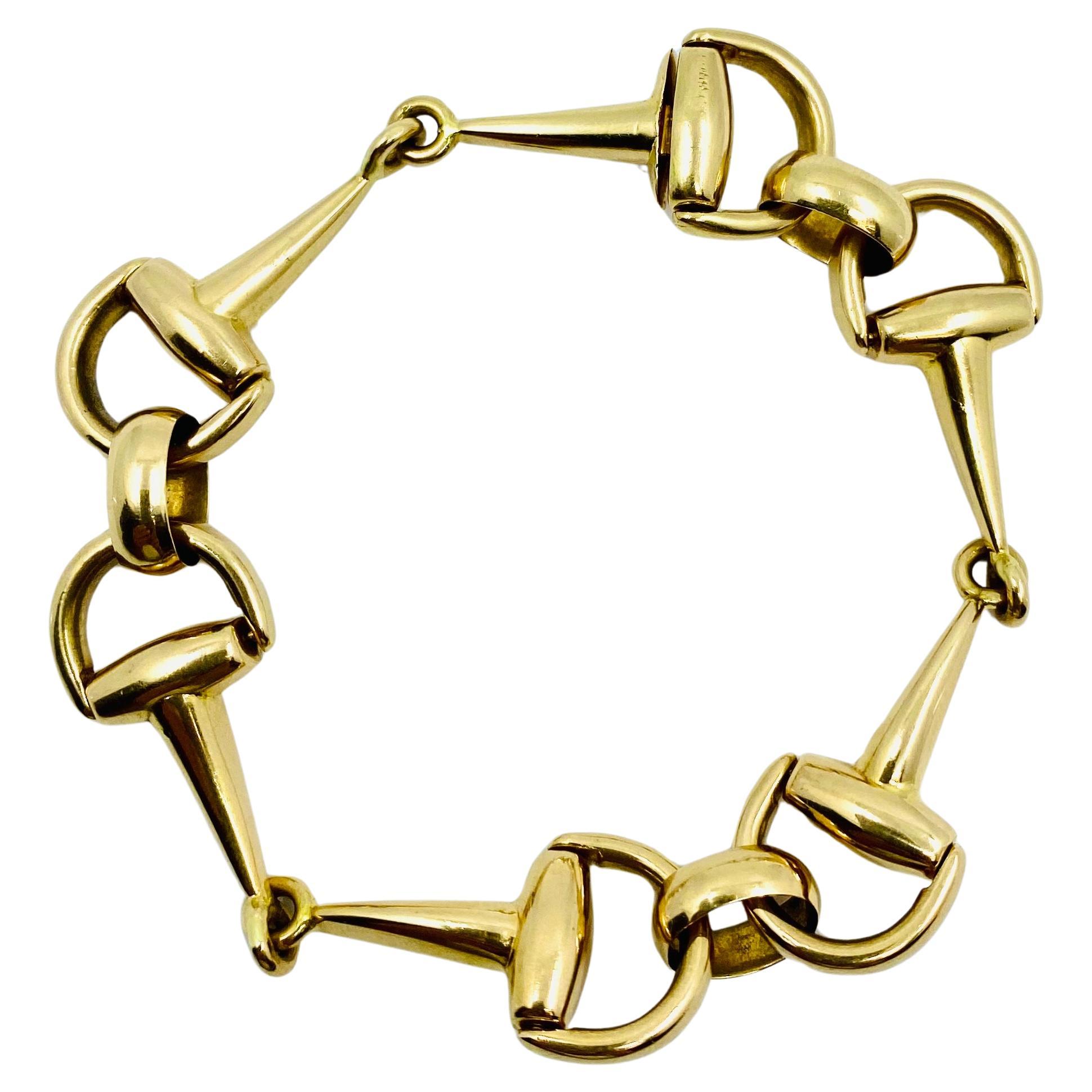 Bracelet équestre vintage en or 18 carats
