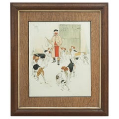 Vintage Equestrian, Cecil Aldin Hunting Print, Every Dog Has His Day