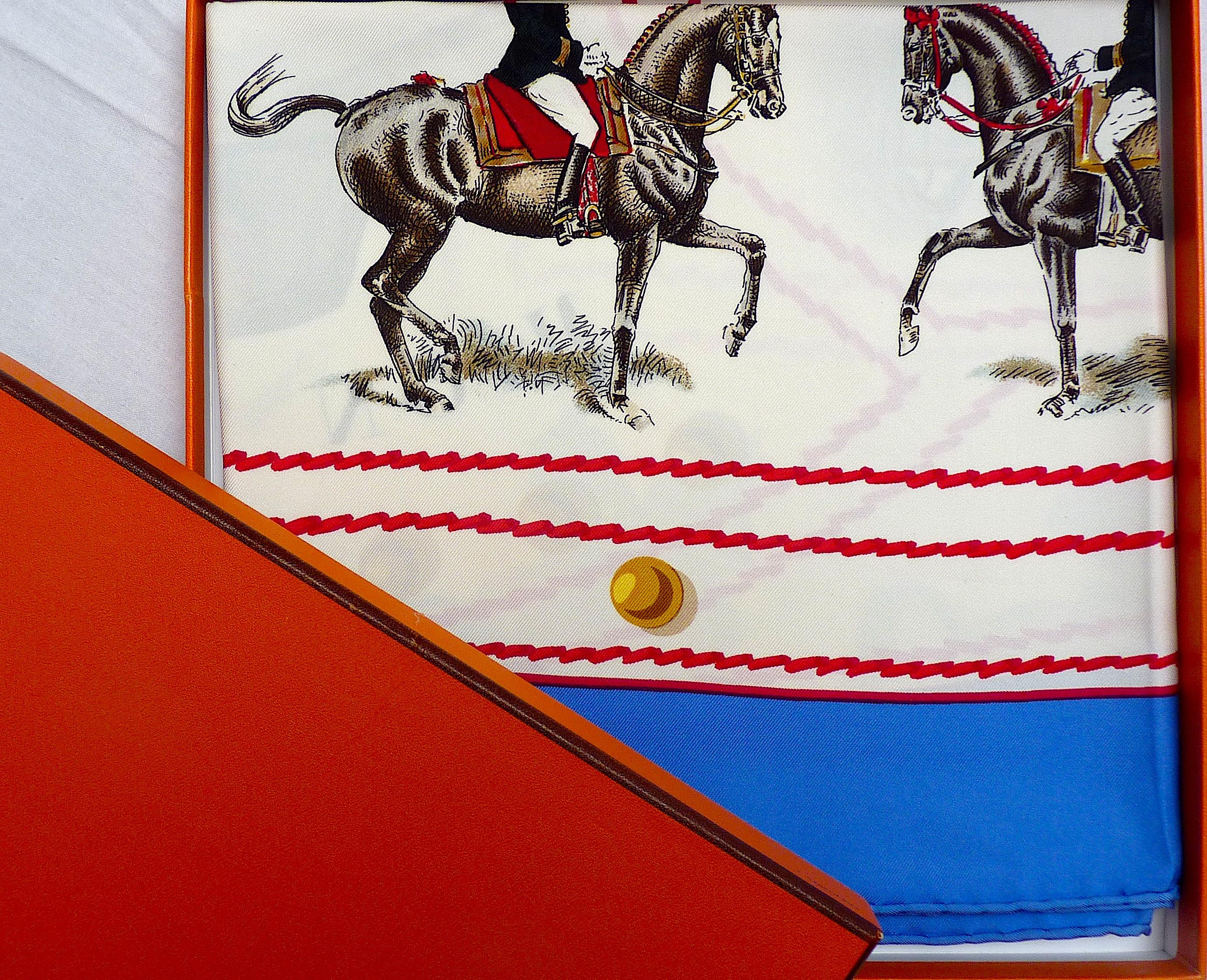 Si tratta di una splendida sciarpa vintage di Hermes in seta di 90 cm, intitolata 