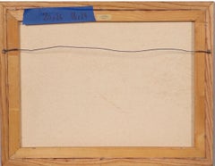 Vintage Equestrian Oil Painting of Jockeys on Track