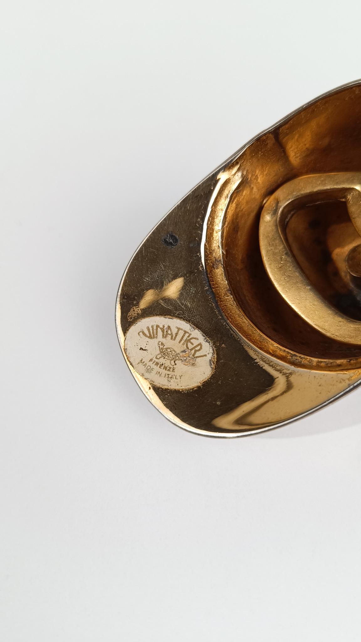 Vintage Reiten Helm Flaschenöffner in versilbert Messing Metall 70er Jahre im Angebot 6