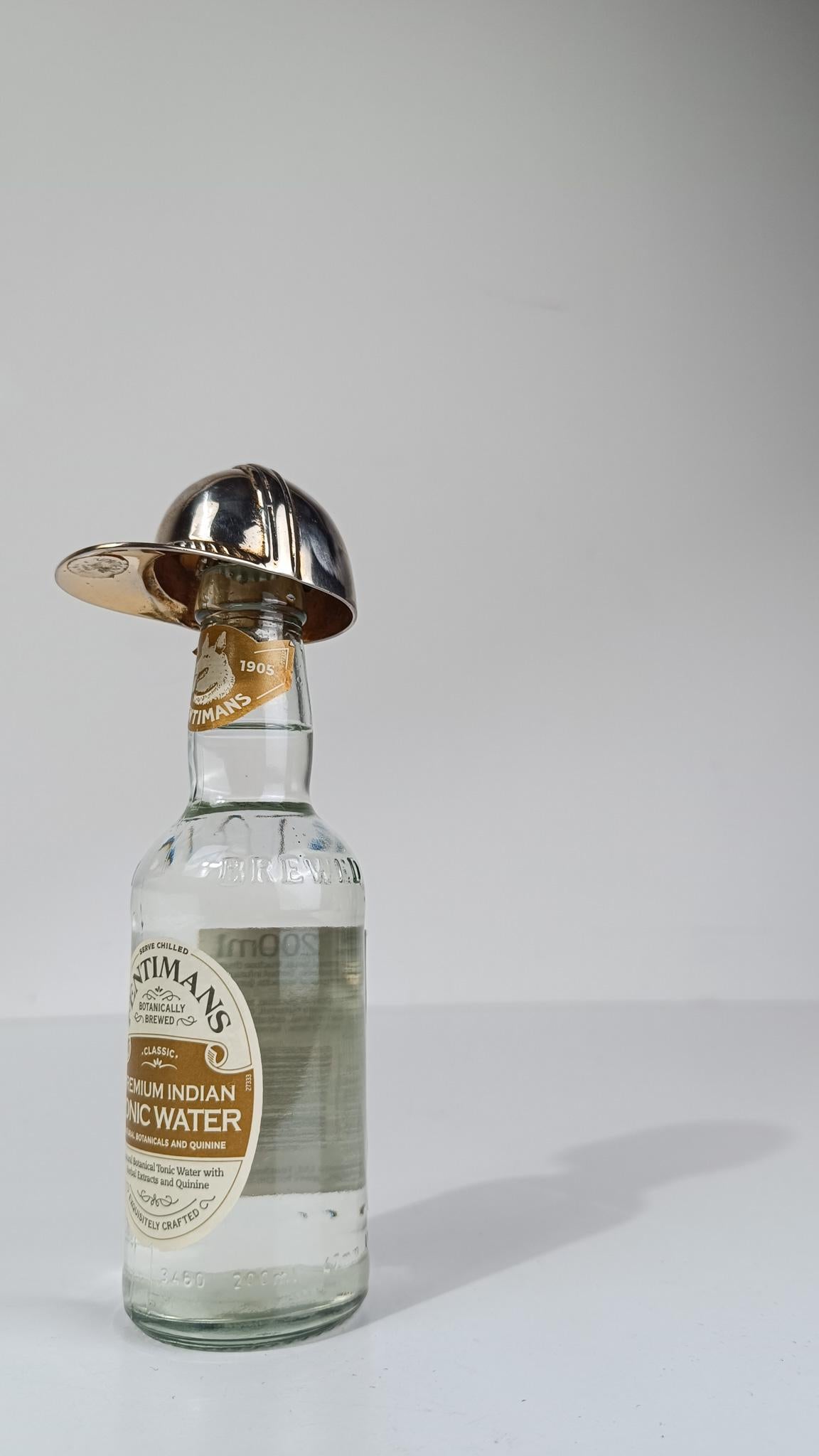 Vintage Reiten Helm Flaschenöffner in versilbert Messing Metall 70er Jahre im Angebot 7