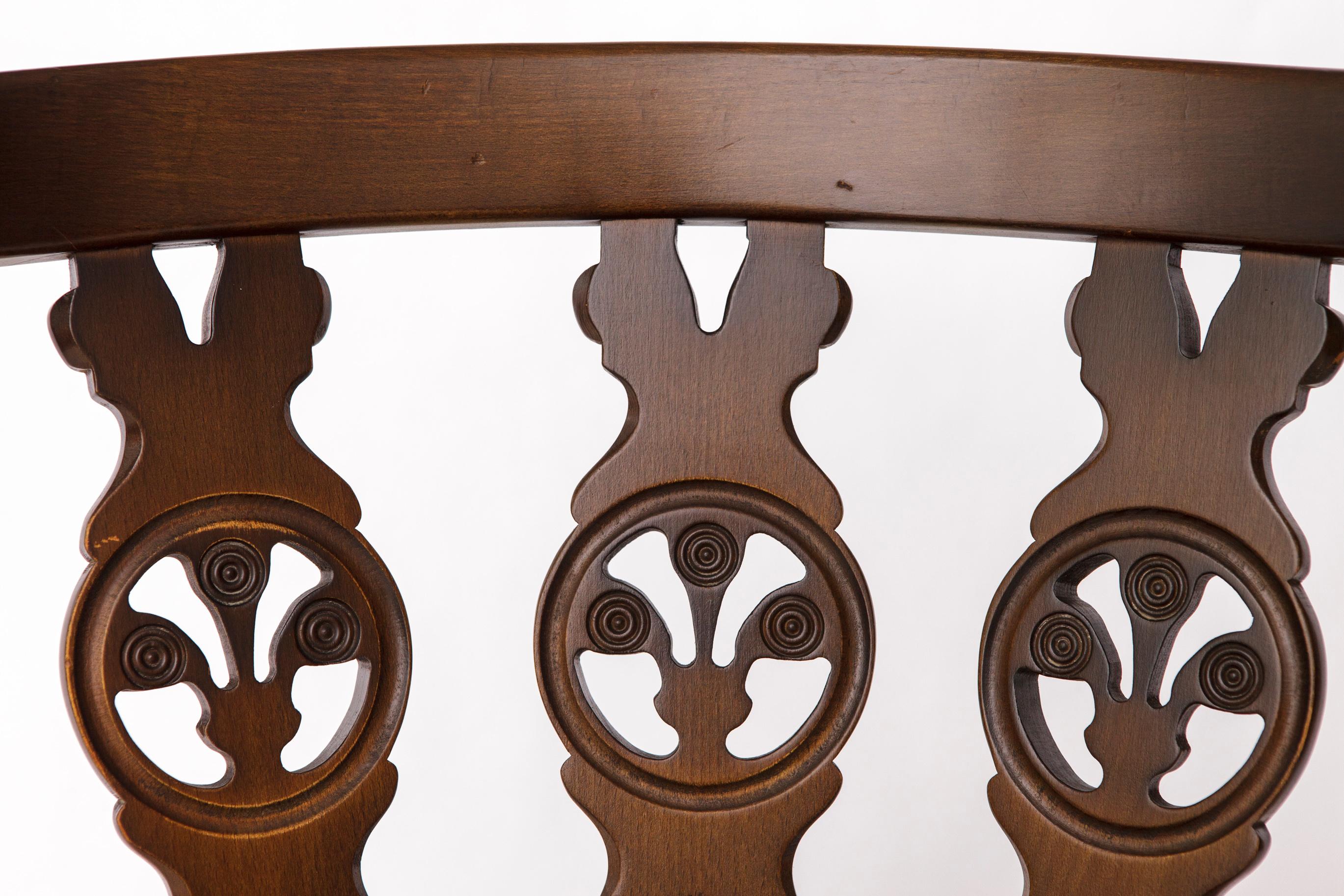 Mid-Century moderno Sedia vintage Ercol modello 375 - Inghilterra anni '60 - Legno di olmo - Etichetta originale in vendita