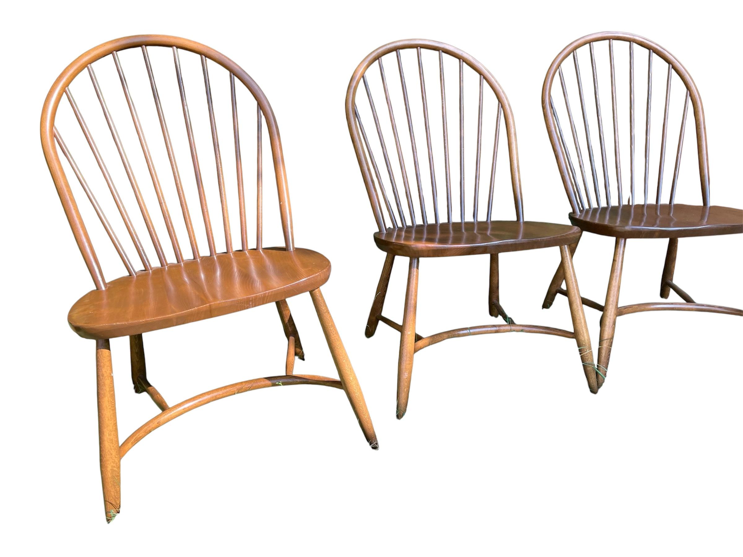 Vintage Ercol Dining Table and Four Rare Model 909 Latimer Steam-Bent Chairs (c. im Angebot 4