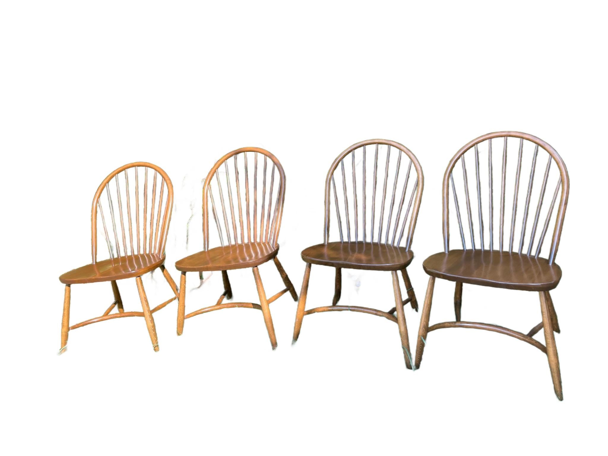 Vintage Ercol Dining Table and Four Rare Model 909 Latimer Steam-Bent Chairs (c. (Ende des 20. Jahrhunderts) im Angebot