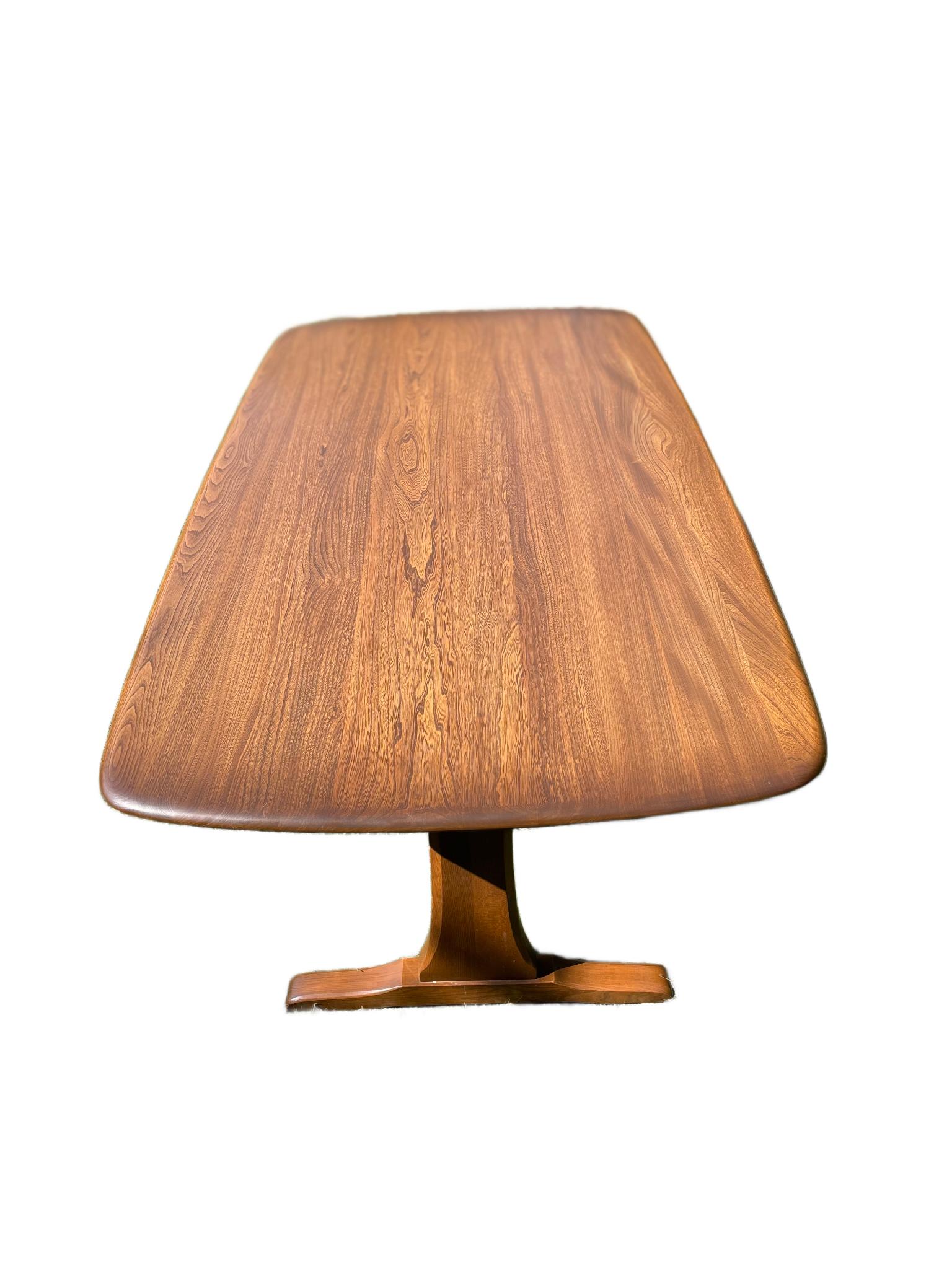 Vintage Ercol Dining Table and Four Rare Model 909 Latimer Steam-Bent Chairs (c. im Angebot 1